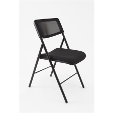  ALBA Összecsukható szék, fém és szövet, ALBA &quot;CPDIVANO N&quot;, fekete tárgyalószék