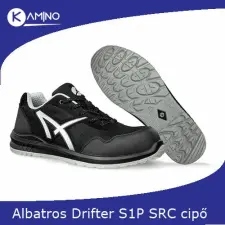 albatros Drifter Black Low S1PL ESD FO SR munkavédelmi cipő munkavédelmi cipő