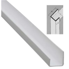 Albaurora élvédő gipszkartonhoz pvc "j" profil 12,5 mm 3m élvédő, sín, szegélyelem
