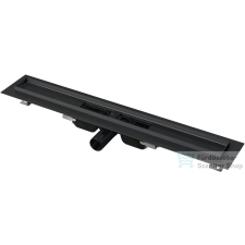 Alcaplast Low zuhanyfolyóka peremmel perforált rácsokhoz, 300 mm, fekete-matt APZ101BLACK-300 építőanyag
