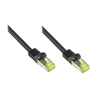 Alcasa 0.15m Cat7 RJ-45 hálózati kábel Fekete 0,15 M S/FTP (S-STP)