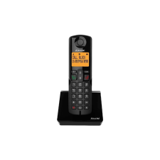 Alcatel Fekete S280 Hordozható vezetékes Dect telefon (127957) - Vezetékes telefonok vezeték nélküli telefon