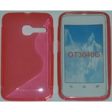 Alcatel OT-3040 Tribe, Szilikon tok, S-Case, rózsaszín tok és táska