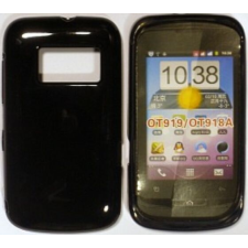 Alcatel OT-918 MIX, Szilikon tok, S-Case, fekete tok és táska