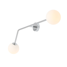 Aldex Pure króm-fehér falikar (ALD-1064D4) E14 2 izzós IP20 világítás