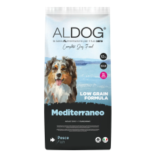  ALDOG MEDITERRANEO LOW GRAIN KUTYATÁP MEDIUM 10 KG kutyaeledel