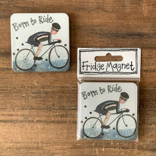 Alex Clark Hűtőmágnes Alex Clark, 6x6 cm, Biciklis hűtőmágnes