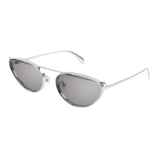 Alexander McQueen AM0424S-004 SHINY SILVER FLASH GREY napszemüveg