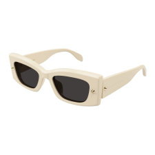 Alexander McQueen AM0426S-005 SHINY IVORY GREY napszemüveg napszemüveg