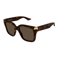 Alexander McQueen AM0440S-003 SHINY HAVANA BROWN napszemüveg