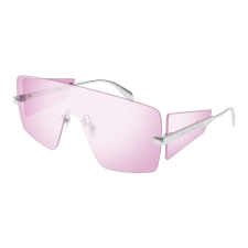 Alexander McQueen AM0460S-004 SHINY SILVER FLASH PINK napszemüveg napszemüveg