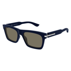 Alexander McQueen AM0495S 004 SHINY SOLID DARK BLUE BROWN napszemüveg