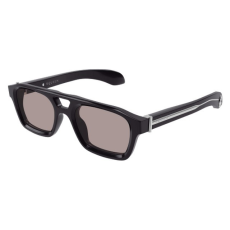 Alexander McQueen AM0505S 004 SHINY SOLID VERY DARK PURPLE BROWN napszemüveg