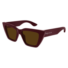 Alexander McQueen AM0507S 003 SHINY SOLID BURGUNDY BROWN napszemüveg napszemüveg