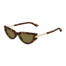 Alexander McQueen AM0520S 003 HAVANA GREEN napszemüveg