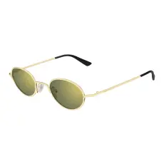 Alexander McQueen AM0562S 003 GOLD GREEN MIRROR napszemüveg