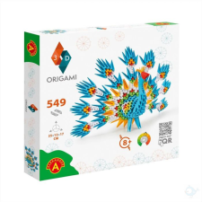 Alexander Toys Origami 3D Páva kreatív és készségfejlesztő