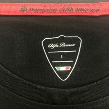  Alfa Romeo 110 anniversary Metallic red logo női póló, fekete női póló