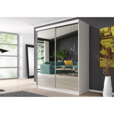 Alfaomega Firenze183 M20 tolóajtós, tükrös, gardróbszekrény fehér bútor
