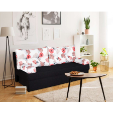 Alfi Antracit kanapéágy 192x80x77 cm tárolódobozzal, Rózsavirág bútor