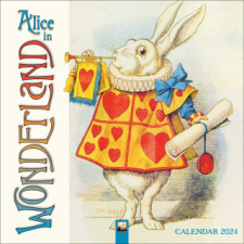 Alice in Wonderland Wall Calendar 2024 (Art Calendar) naptár, kalendárium