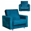  Alicja Fekvőfotel Alváshoz, Tárolóval Family Furniture Türkizkék Velúr