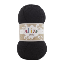 Alize BELLA 100 - Fekete 60 rövidáru