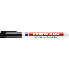 Alkoholos marker 1 mm, kerek hegyű, Edding 400 fekete filctoll, marker