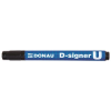  Alkoholos marker, 2-4 mm, kúpos, DONAU "D-signer U", fekete