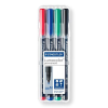  Alkoholos marker készlet, OHP, 1 mm, STAEDTLER "Lumocolor® 317 M", 4 különböző szín