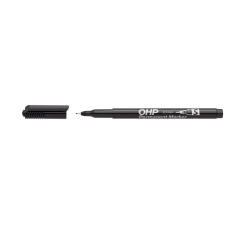  Alkoholos marker, OHP, 0,3 mm, S, ICO, fekete filctoll, marker