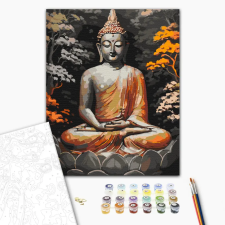 Alkotásutca Buddha nyugalma - Számfestő készlet kereten 40x50 kreatív és készségfejlesztő