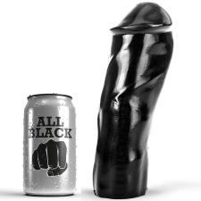 ALL BLACK - valósághű 20 cm-es dildó műpénisz, dildó
