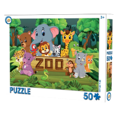  Állatkert puzzle 50 db-os puzzle, kirakós