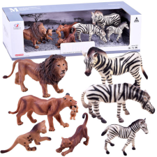  Állatkészlet SAFARI, oroszlán, zebra figurák #2987 játékfigura