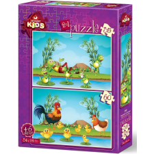 Állatok és kölykeik puzzle készlet puzzle, kirakós