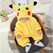  Állatos kezeslábas babáknak télre - Pikachu - 90 cm egyéb bébijáték
