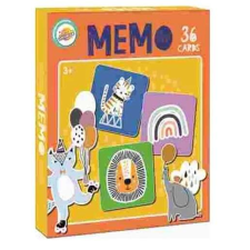 Állatos memória játék sárga 36 db-os memóriajáték
