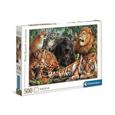  Állatos Wild Cats 500 db-os puzzle Clementoni puzzle, kirakós