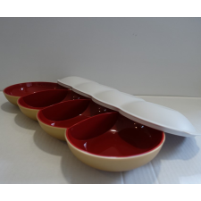  Allegra tálaló tetővel Piros-arany- Tupperware papírárú, csomagoló és tárolóeszköz