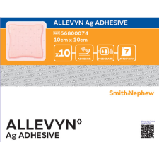  Allevyn ag adhesive kötszer 10 x 10 cm 10 db gyógyászati segédeszköz