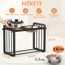  Állítható megemelt kisállat etető-itató készlet - Kicsi kutyatál