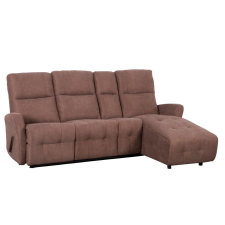  Állítható sarok ülőgarnitúra, barna, jobbos, TROJAN ROH bútor