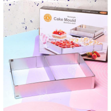  Állítható tortaforma szögletes 5 cm sütés és főzés