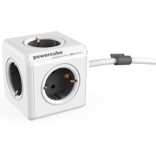 Allocacoc PowerCube Extended hálózati elosztó 1.5m fehér-szürke (1300GY/DEEXPC) villanyszerelés