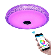 Alloet Intelligens RGBW mennyezeti lámpa, Bluetooth hangszóróval, 3000-6500K 40cm világítás