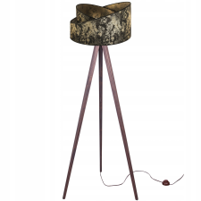  ÁLLÓLÁMPA, ÁLLÓ, ÁLLVÁNYOS, FA LÁMPABÚRA MINTÁVAL világítás