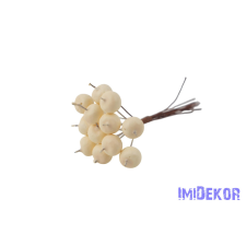  Alma 12db/köteg pick - Világos Krém dekorációs kellék