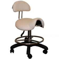  Alma munkaszék háttámlával és lábtartóval fehér fodrászkellék