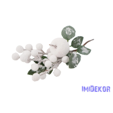  Almás bogyófürtös pick 17cm dekorációs kellék